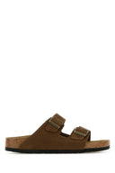 Birkenstock Brown Suede Arizona Slippers