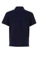 Ami Navy Blue Piquet Polo Shirt