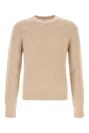 Ami Cappuccino Stretch Mohair Blend Sweater