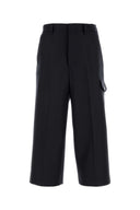 Ami Midnight Blue Wool Bermuda Shorts