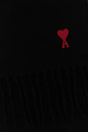 Ami Black Wool Scarf