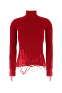 MM6 Maison Margiela Red Wool and Acrilic Sweater
