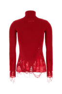 MM6 Maison Margiela Red Wool and Acrilic Sweater