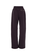 Mm6 Maison Margiela Aubergine Cotton Joggers