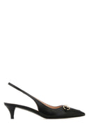 Schwarze Gucci-Lederpumps