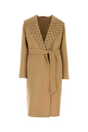 Odwracalny płaszcz wełny Gucci Camel