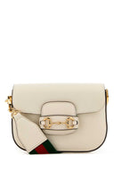 Gucci Mini Horsebit 1955 Umhängetasche aus elfenbeinfarbenem Leder