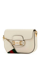 Gucci Mini Horsebit 1955 Umhängetasche aus elfenbeinfarbenem Leder