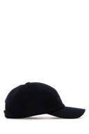 Zegna Midnight Blue Cashmere Baseball Cap