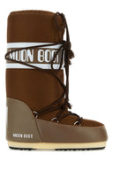 Nylon marrone boot moon e stivali icon in pelle sintetica