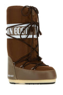 Nylon marrone boot moon e stivali icon in pelle sintetica