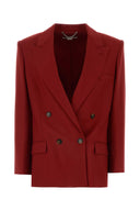 Stella Mc Cartney Burgundy Wool Blazer