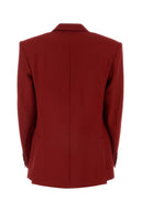 Stella Mc Cartney Burgundy Wool Blazer