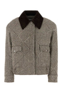 Stella Mc Cartney Embroidered Tweed Oversize Bomber Jacket