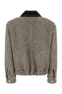 Stella Mc Cartney Embroidered Tweed Oversize Bomber Jacket