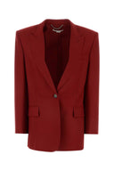 Stella McCartney Red Wool Oversize Blazer