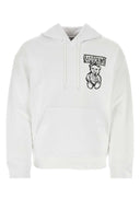 Felpa in cotone bianco Moschino