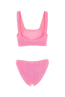 Hunza G Fluo Pink Stretch Nylon Bikini