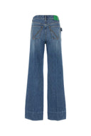 Jeans a gamba larga in denim di bottega veneta