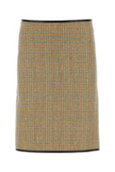 Bottega Veneta Multicolor Glencheck -skjørt