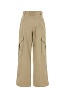 Bottega Veneta Beige Cotton Blend Cargo Pant