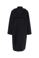 Bottega Veneta Navy Blue Nylon Blend Trench Coat