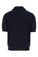 Bottega Veneta Midnight Blue Cashmere Polo Shirt