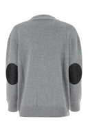 Bottega Veneta Grey Stretch Cashmere Blend Cardigan