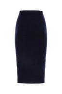 Bottega Veneta Dark Blue Cashmere Blend Skirt