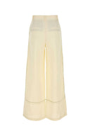 Camilla And Marc Cream Linen Blend Fortuna Wide Leg Pant