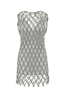 Camilla And Marc Embellished Mesh Rococo Mini Dress