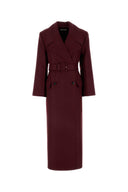 Co Burgundy Wool Coat