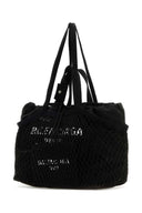 Balenciaga Black Tela e Mesh Medium 24/7 Borsa