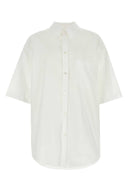 Balenciaga White Poplin Oversize Shirt
