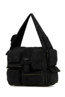 Balenciaga Black tela grande borsa a tracolla superbusy