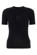 Balenciaga Black Terry Fabric T Shirt
