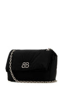 Balenciaga Black Nylon Medium Monaco Umhängetasche