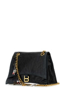 Balenciaga Nero in pelle nera Crush Chain Stume