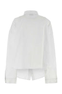 Balenciaga White Poplin Camisa de gran tamaño