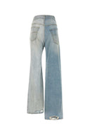 Balenciaga Two Tone Denim Fifty Fifty Jeans