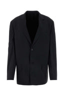 Balenciaga Black Nylon Oversize Blazer