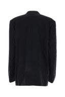 Balenciaga Black Nylon Oversize Blazer