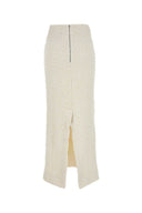 Balenciaga White Stretch Bouclã¨ Skirt