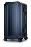 Piquadro Trolley Medio 4 Ruote In Alluminio E Pelle