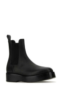Bottega Veneta Black Leather Chelsea Ankle Boots