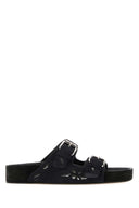 Isabel Marant Black Wildleder Lennyo Pantoffeln
