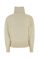 Isabel Marant Etoile Melange Cream Stretch Cotton Blend Cardigan