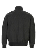 펜디 자수 폴리 에스테르 블렌드 폭격 재킷