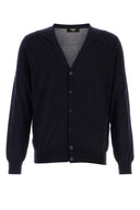 Fendi Midnight Blue Stretch Wool Cardigan