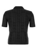 Fendi Black Wool Polo Shirt